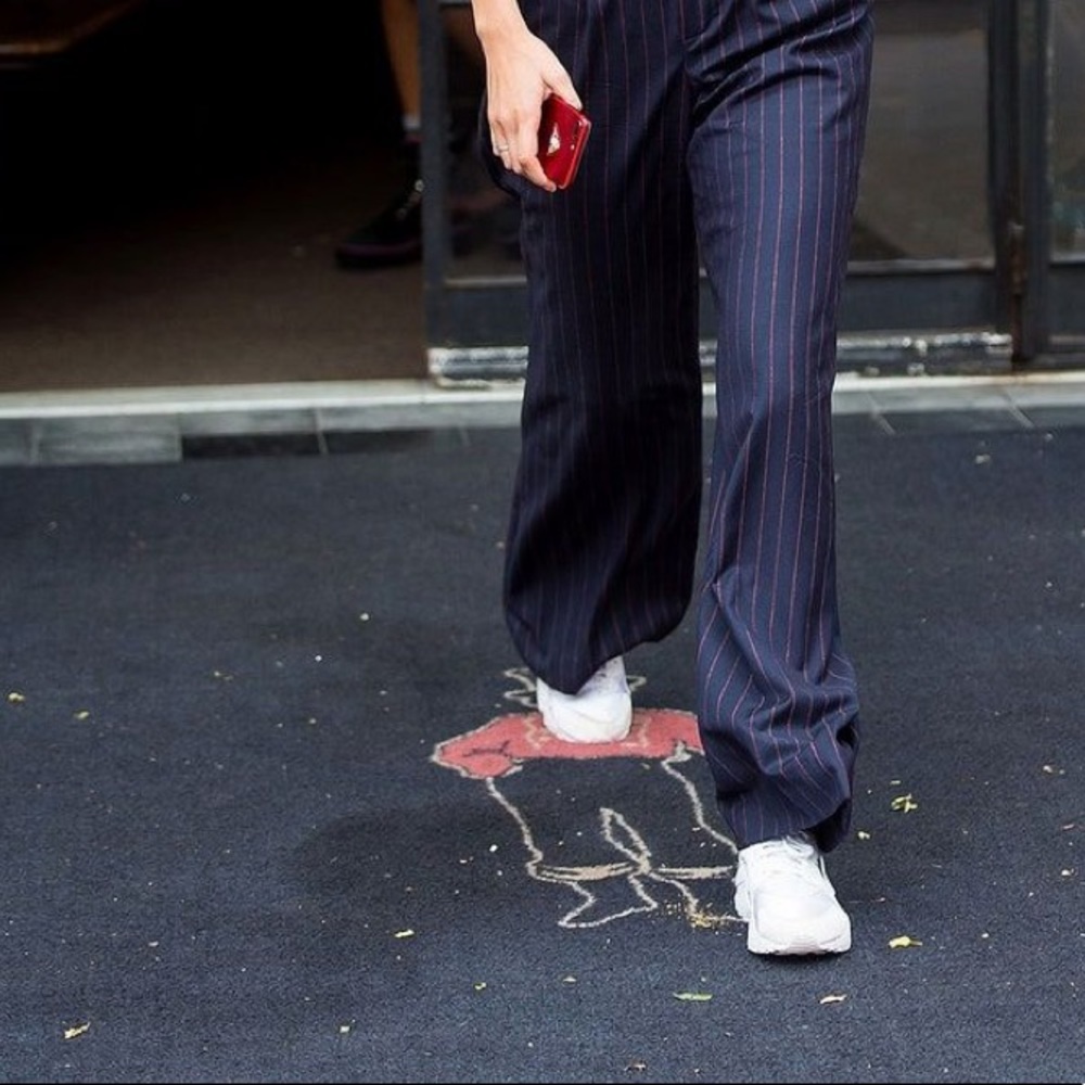 6️⃣5️⃣0️⃣ Strip Wide Leg Trousers. Size - M - Picture 16 of 17
